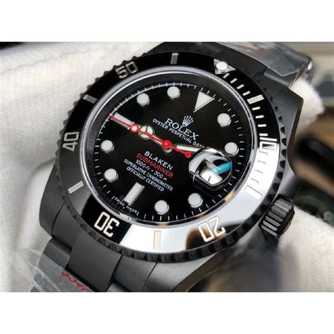 rolex blaken ebay|rolex blaken submariner price.